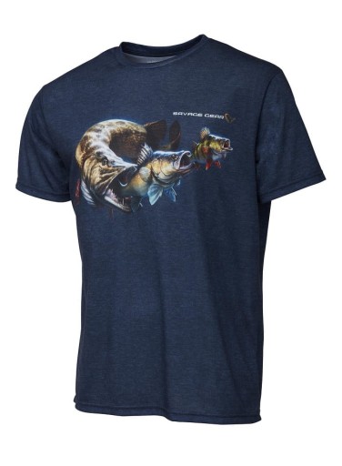 Savage Gear T-SHIRT CANNIBAL TEE XXL BLUE
