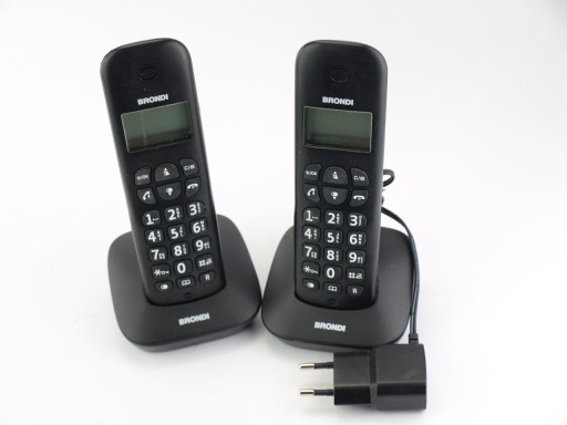 Telefon bezprzewodowy BRONDO GALA TWIN+słuchawka