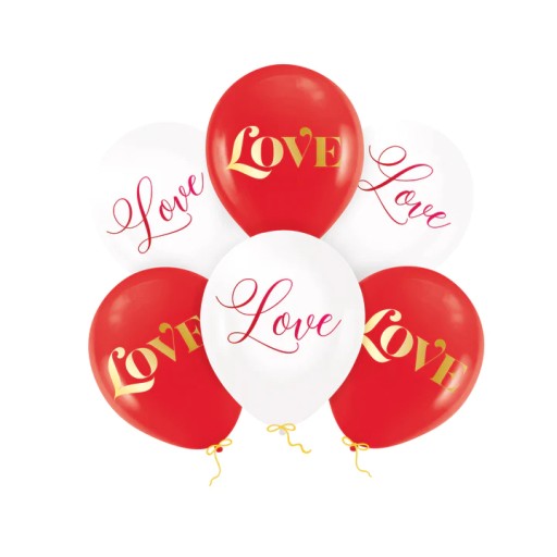 Balony zestaw dekoracje na walentynki ozdoby love