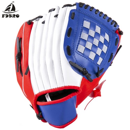 FDBRO 1-częściowa rękawica baseballowa lewa, pogrubiona rękawica baseballowa z PU