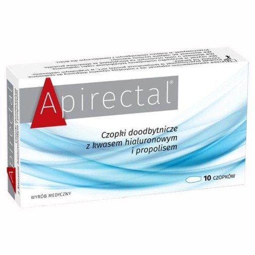 APIRECTAL CZOPKI propolis kw hialuronowy HEMOROIDY