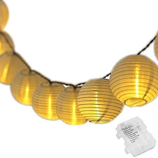 Łańcuch świetlny girlanda lampki LED lampiony 10 m na baterie