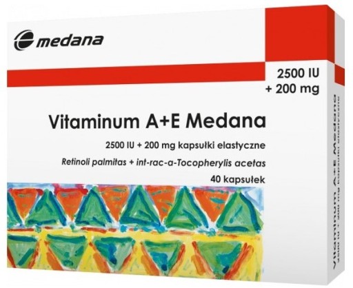 Vitaminum A+E Medana witamina A+E 40 kapsułek