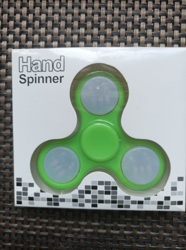 Fidget Spinner Artyk 14006 świecący zielony