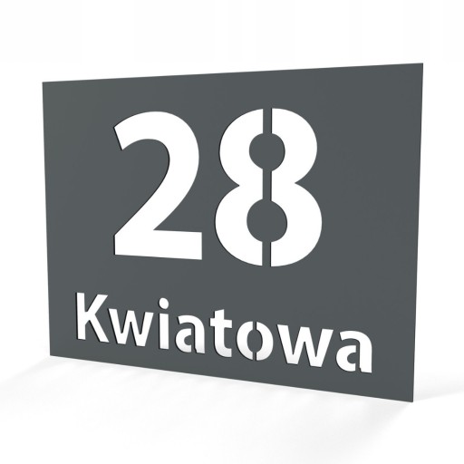 Tabliczka tablica ADRESOWA numer na dom numer domu ALUMINIOWA Clayer 40x30