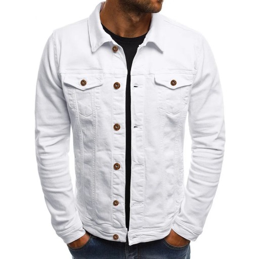 Men's Autumn Winter Button Solid Color Vintage Den