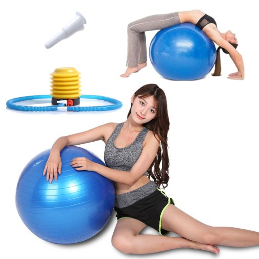 GIMNASTYCZNA PIŁKA BALANSOWANIE REHABILITACYJNA FITNESS DO ĆWICZEŃ + POMPKA