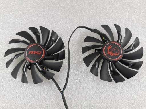 2 x Wentylator MSI GTX 950 960 970 GTX 1060 RX 470