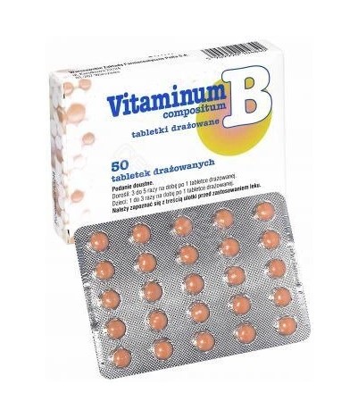 Vitaminum B Compositum Polfa B complex 50 tabletek