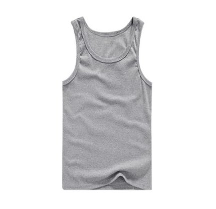 PODKOSZULKA MĘSKA SZARA GŁADKA 100% bawełna XXXL
