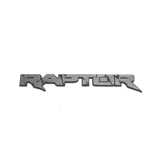Emblemat RAPTOR srebrna 128x20mm