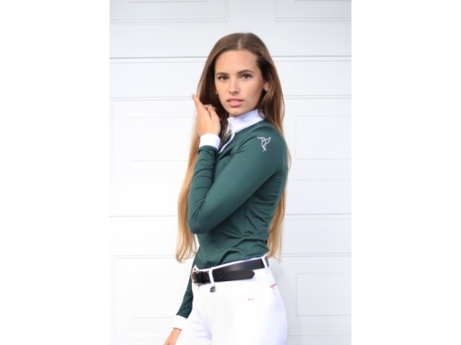 KOSZULA KONKURSOWA BASIC Z DŁUGIM RĘKAWEM IMPERIAL EMERALD R.40