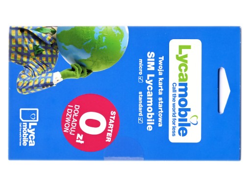 Starter LYCAMOBILE Polska 0 zł