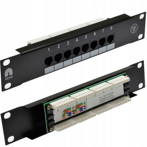 NEKU Patch panel patchpanel RACK 10'' 5e 8p UTP