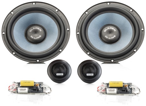 Gladen M 165 G2 - GŁOŚNIKI Samochodowe 165mm 16,5cm 2x85W 3 Ohm DWUDROŻNE