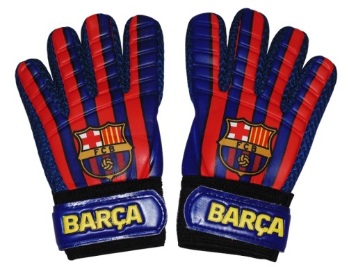 FC BARCELONA RĘKAWICE BRAMKARSKIE DLA MŁODZIEŻY 22 CM ROZMIAR 6