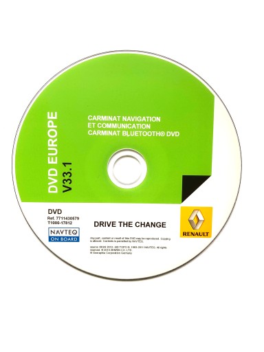 Renault Płyta DVD CNC MAPA NAWIGACJA V33