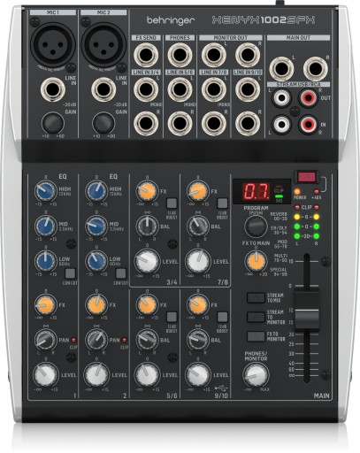 BEHRINGER XENYX 1002SFX MIKSER ANALOGOWY AUDIO