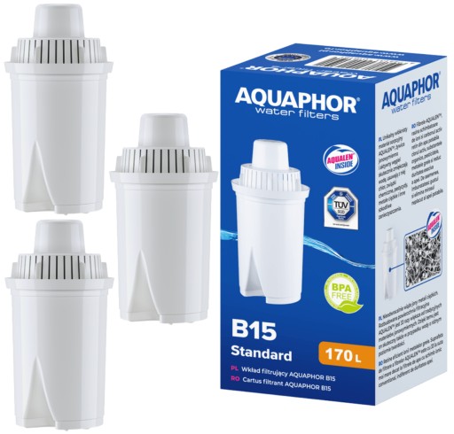 3x Filtr do wody AQUAPHOR wkład filtrujący B15