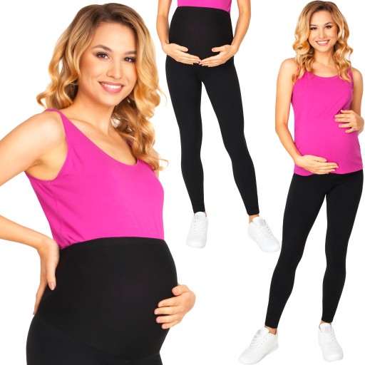 LEGGINSY CIĄŻOWE Z PANELEM ROZM XL
