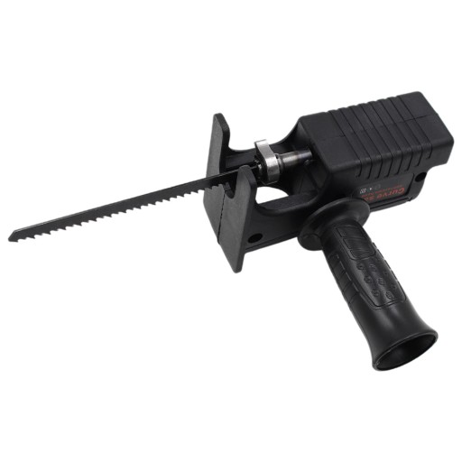 Drill with a reciprocating saw adapter