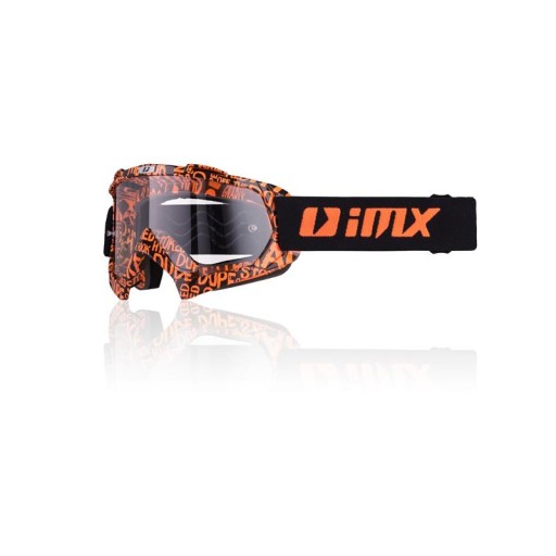 Gogle iMX MUD GRAPHIC ORANGE/BLACK GRATISY