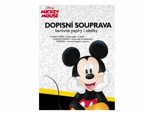 ZESTAW KARTKA DLA DZIECI KARTKA MYSZKA MICKEY