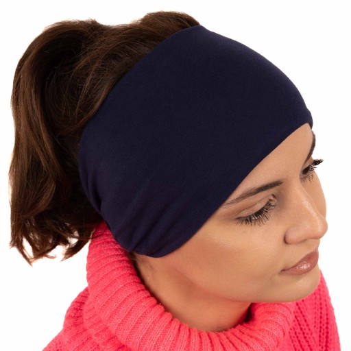 SZEROKA OPASKA DAMSKA TURBAN NA GŁOWĘ NA USZY DO WŁOSÓW NA JESIEŃ WIOSNĘ