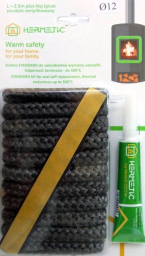 ZESTAW NAPRAWCZY KOMINKÓW SZNUR SZKLANY 12mm