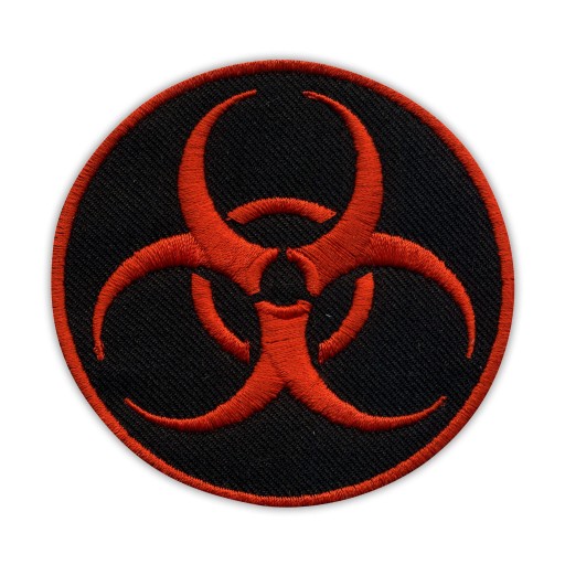 Naszywka BIOHAZARD - zagrożenie biologiczne, oc