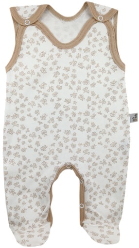 ŚPIOCHY NIEMOWLĘCE ŚPIOSZKI BAWEŁNIANE ROZPINANE 74 RETRO ROSES BEIGE /45/
