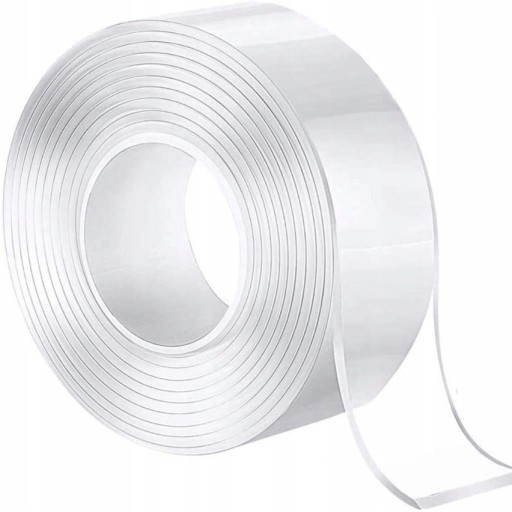 Mocna Taśma Dwustronna Nano Tape Przezroczysta 1 m