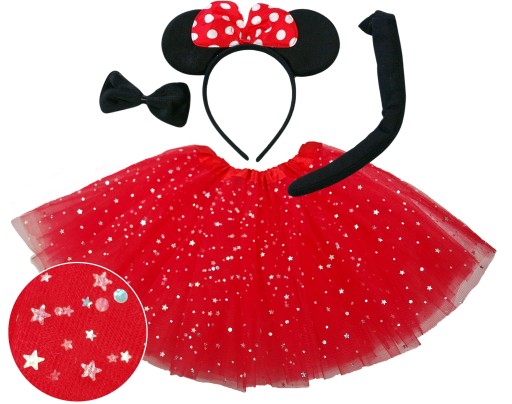 STRÓJ MYSZKA MINNIE MIKI MINI 2-8 lat GWIAZDKI