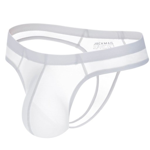PUMP JOCKMAIL MAJTKI STRINGI L BIAŁY MODAL SHINE