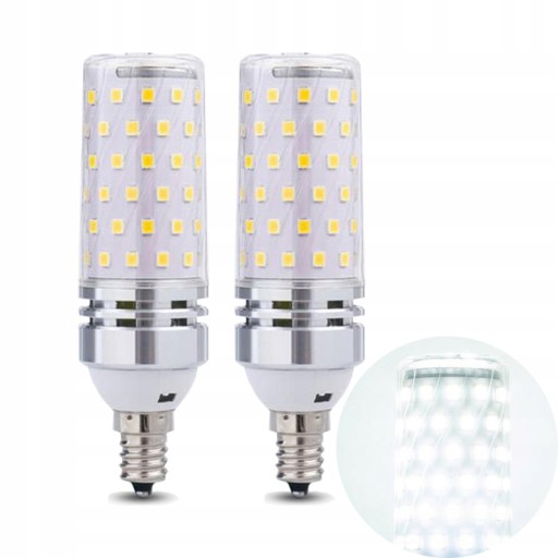 2x ŻARÓWKA LED CORN KUKURYDZA SUPER MOCNA 16W E14