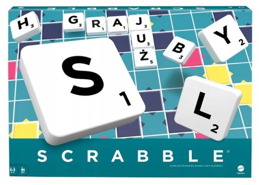 SCRABBLE ORIGINAL Gra Słowna Scrable Skrable PL