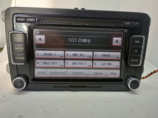 RADIO CD DELPHI VW 3C8035195 RCD510 + KOD