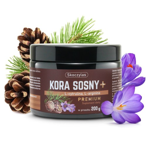 Kora sosny + L-cytrulina, L-arginina PREMIUM marki Skoczylas