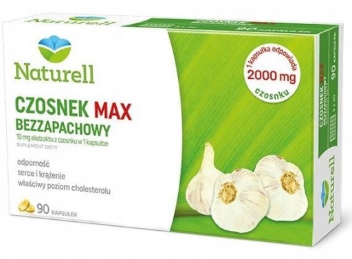 Naturell Czosnek Max bezzapachowy 90 kapsułek