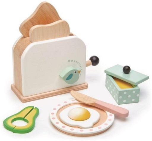 DREWNIANY TOSTER z akcesoriami TENDER LEAF TOYS 3+