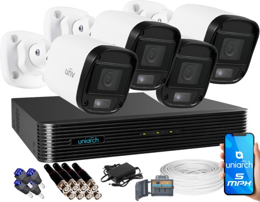 Monitoring Domu Zestaw 5MPx Zewnętrzny LED20m APKA