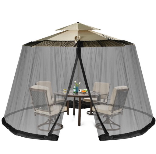 Osłona mata Moskitiera na parasol ogrodowy 230 x 1250 cm tworzywo sztuczne