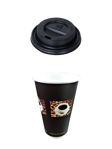 Kubek pap. 400 ml COFFEE+ wieczko FI 90 100 szt.