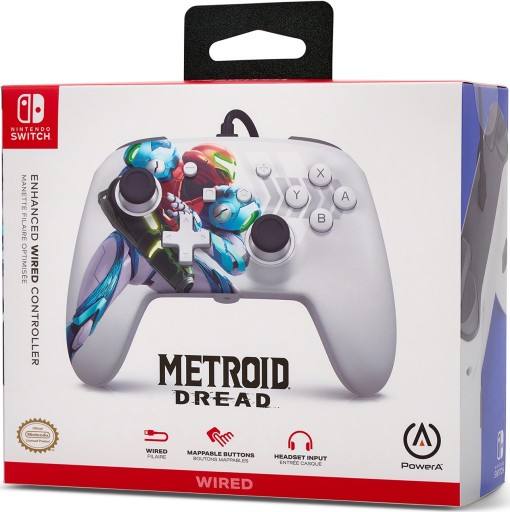 PowerA SWITCH Pad przewodowy Enhanced Metroid Drea