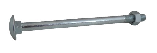 ŚRUBY ŚRUBA ZAMKOWA OCYNKOWANA M8x120 DIN 603 + NAKRĘTKA M8 10 kpl