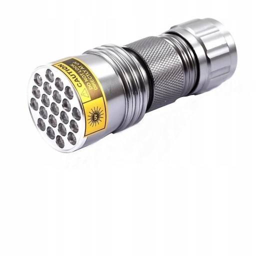 Uv led flashlight fluorescence sterilization