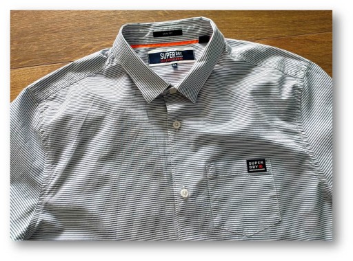 SUPERDRY - koszula casual Slim Fit S/M/40