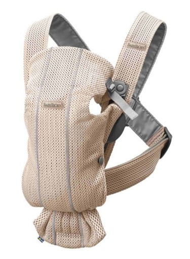 NOSIDEŁKO MINI 3D MESH PERŁOWY RÓŻ BABYBJORN