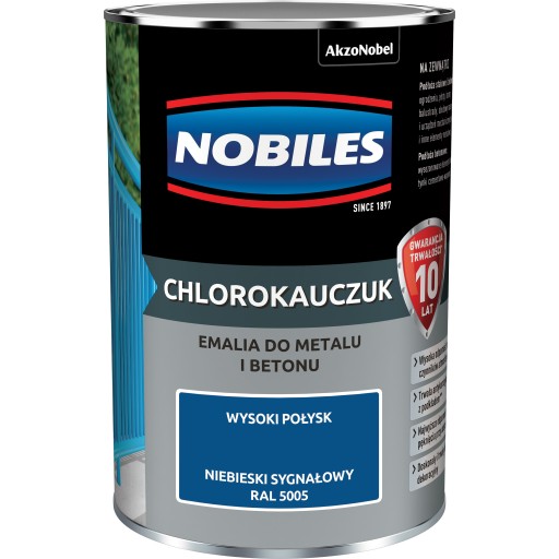 Nobiles Chlorokauczuk Niebieski Sygnałowy 1l