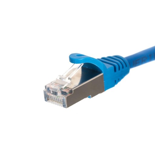 Patchcord RJ45, kat. 5e FTP F/UTP, 10m, Netrack, niebieski